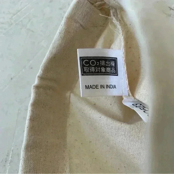 Canvas Gift Bag Dust Bag Pouch Drawstrings Bundle of 6 Japanese Pouch - Picture 8 of 9